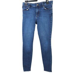 Loft Legging Jean Mid Rise Womens Size 29/8 Stretch Dark Wash Denim